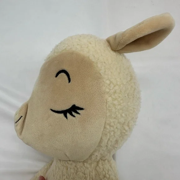 Retired Jellycat Sleepee Cream Lamb Plush - Soft Cream Beige Sleeping Sheep - Picture 5 of 9